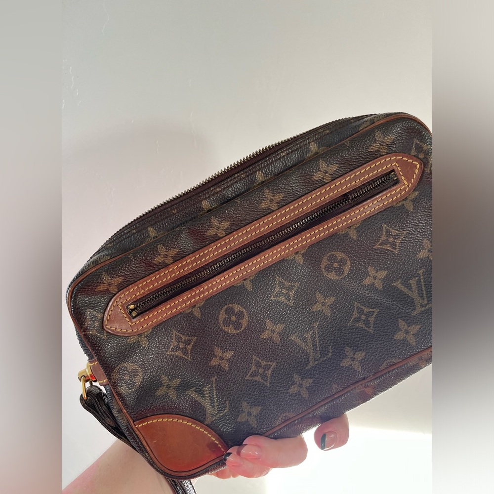Auth Vintage Louis Vuitton Monogram Marly Dragonne GM all zippers need replaced - Picture 13 of 15